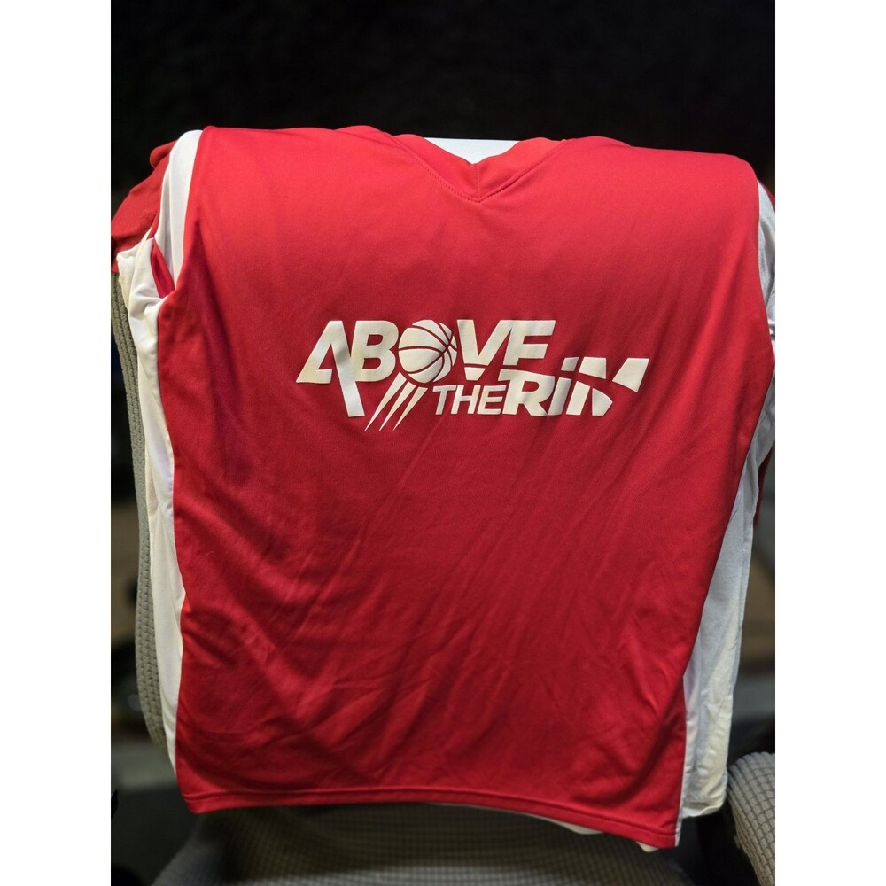 Above The Rim Red and White Reversible Jersey Tank Top